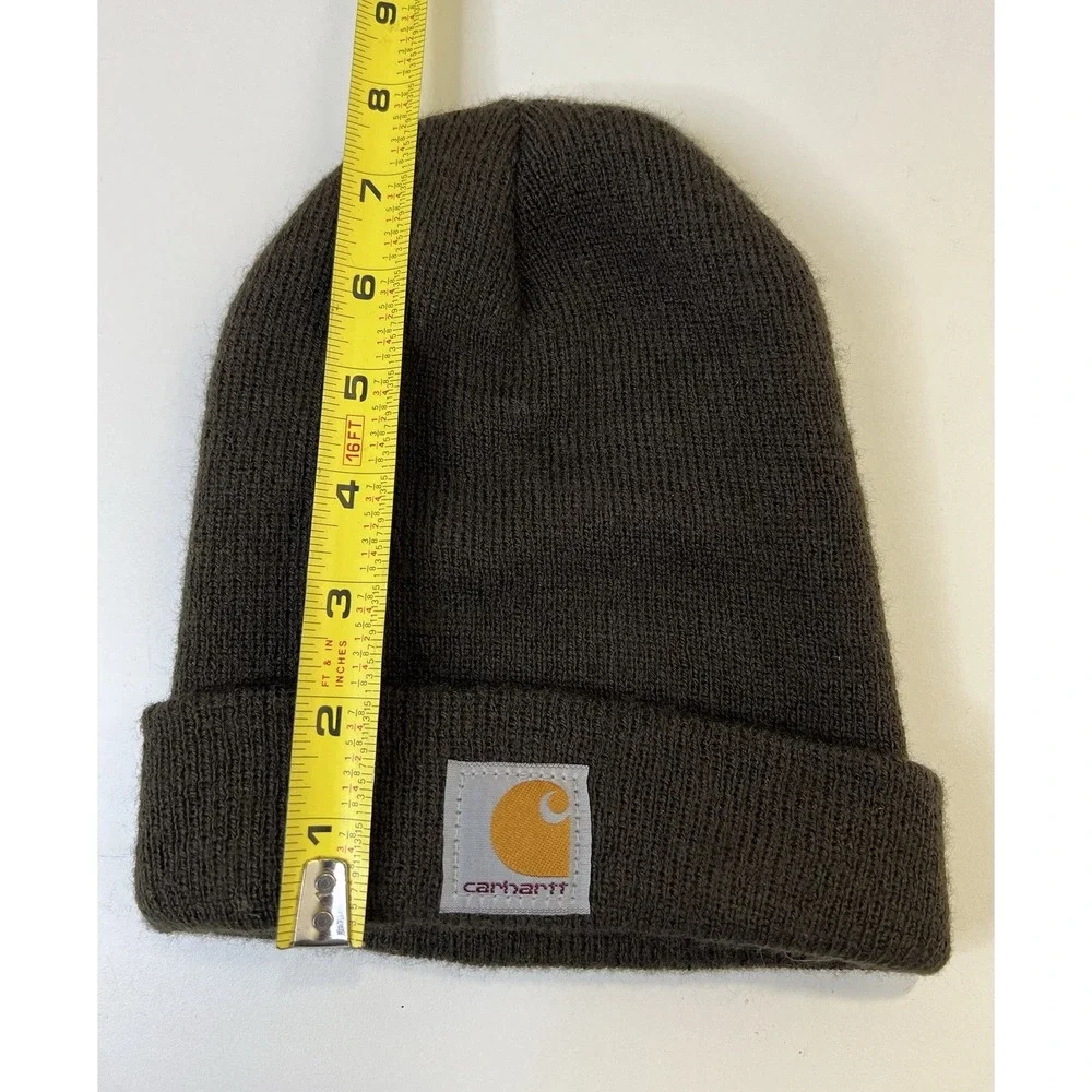 Carhartt Infant/Toddler Brown Beanie Winter Hat Knit Stalking Cap Tan